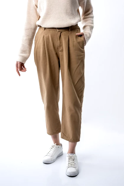 شلوارکتان پیلی دار پشت کش زنانه