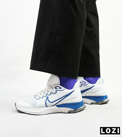 کفش کتانی مردانه سفید آبی NIKE airmax alpha trainer