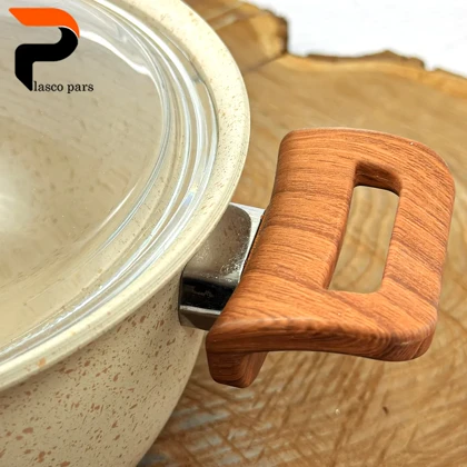 قابلمه 20 ونیز دسته چوبی درب پیرکس کرمی هاناتک