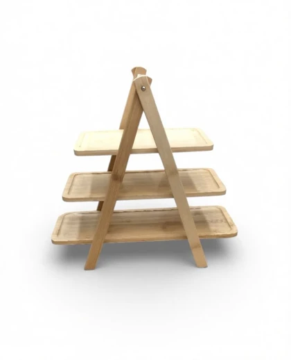 استند چوبی سه طبقه بامبو