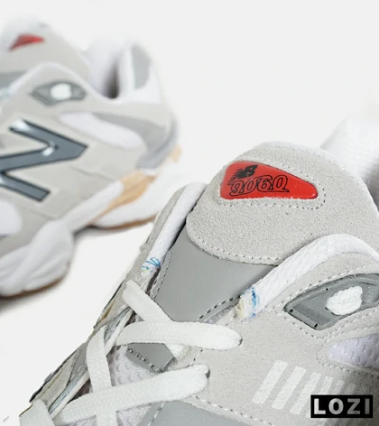 کفش کتانی مردانه طوسی سفید NEW BALANCE 9060