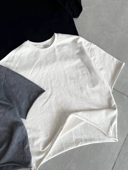 تیشرت سنگشور سفید ZARA