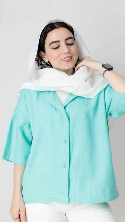 کت کتان باکسی