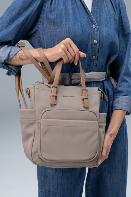 کیف دستی زنانه چرم مصنوعی دسته دار دیوید جونز DAVIDJONES