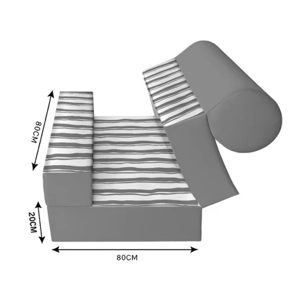 کاناپه تخت شو یک نفره راه راه مینیمال مدل M1173