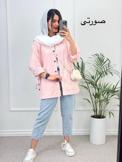 مانتو کتان جیب پایین آرنیکا