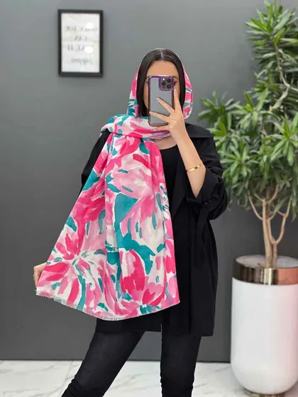 شال آبرنگی پایین ریش