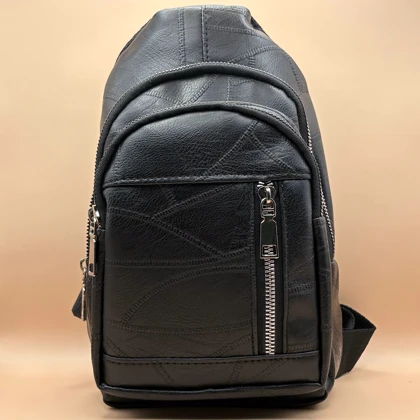 بادی بگ چرم مشکی مدل ساده کد 7