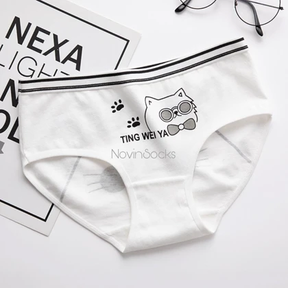 شورت طرح میو ( سایز 36 الی 40) (پارچه گیاهی)