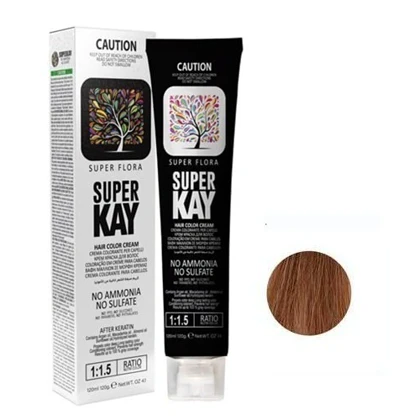 رنگ مو بدون آمونیاک سوپرکی رنگ شماره 6.32 Dark beige blonde بلوند بژ تیره 120 میل