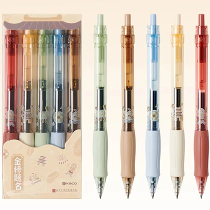 خودکار ژله ای مشکی کاکو KACO مدل K1003B نوک 0.5 میلی‌متری 5 عددی