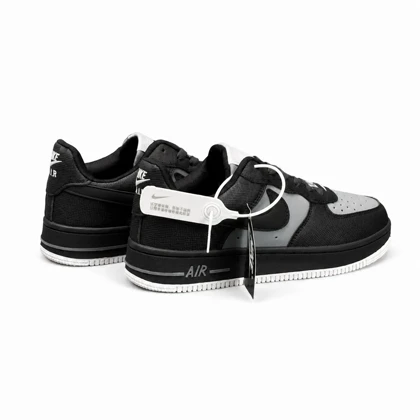 کتانی خارجی مردانه مدل جردن وان مشکی طوسی NIKE(های کپی )