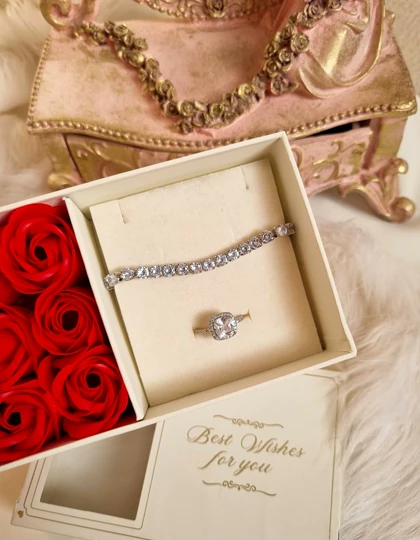 ست جواهری دستبند انگشتر پینترستی