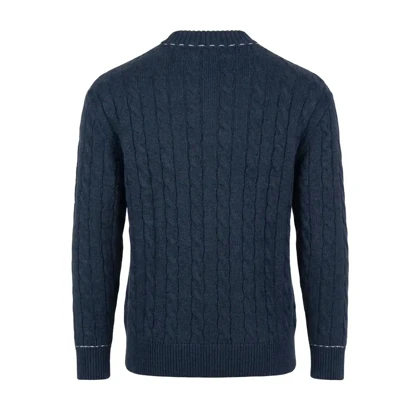 پلیور بافت سه دکمه یقه ایستاده برند Polo Ralph Lauren