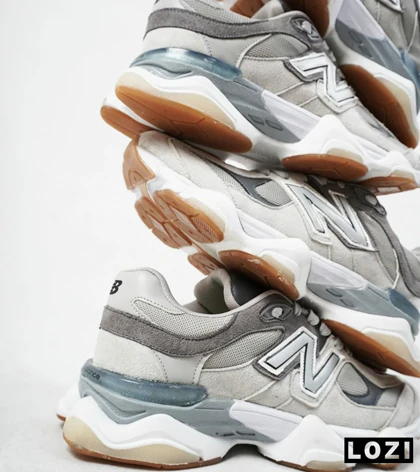 کفش کتانی تمام طوسی زیر سفید NEW BALANCE 9060