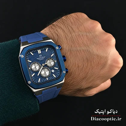 ساعت مچی اورجینال مردانه سه موتور برند نیوی فورس مدل NF8037 بند رابر
