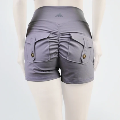 شورتک کارگو ورزشی زنانه آدیداس مدل A-3115 بنفش روشن