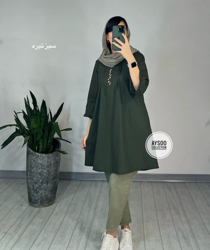 پیراهن مانتویی الینا