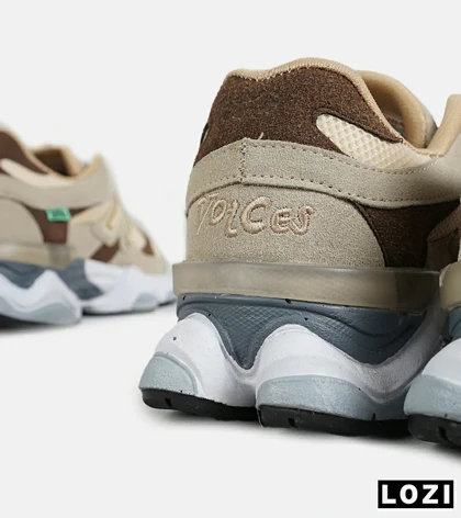 کفش کتانی مردانه و زنانه کرم قهوه ای NEW BALANCE 9060