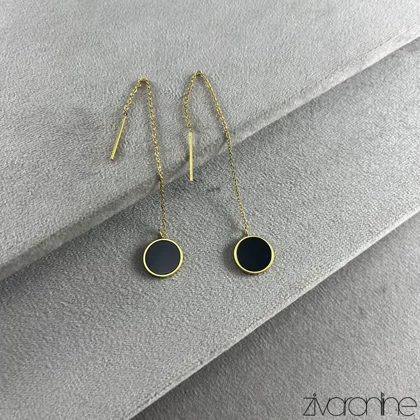 گوشواره زنانه بخیه ای طرح بولگاری 20422