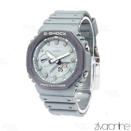 ساعت جی شاک GA-2100 مردانه تمام طوسی 105961