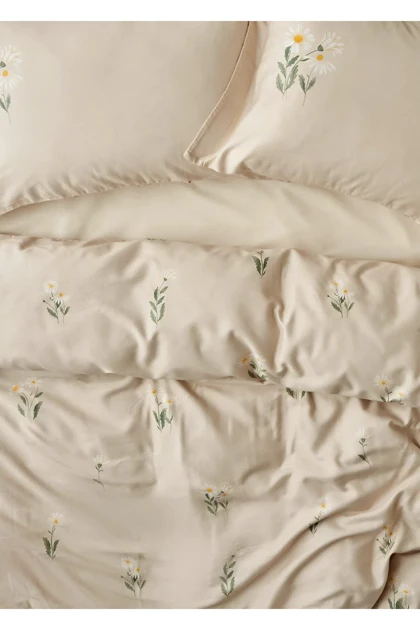 سرویس روتختی دو نفره Bella Maison مدل Daisy ساتن - بژ