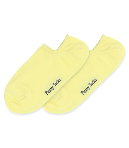 جوراب قوزکی فانی ساکس ساده طیف زرد کد 4000