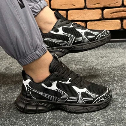 کتانی اسپرت مردانه مدل بالنسیگا BALENCIAGA رنگ مشکی