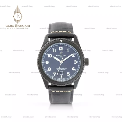 ساعت مچی برایتلینگ اتوماتیک بند مشکی صفحه مشکی Breitling