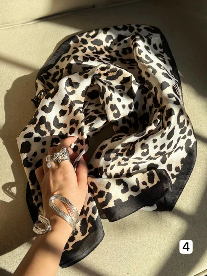 مینی اسکارف ساتن وارداتی طرحبندی کد 400