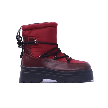 نیم بوت کاپشنی برشکا مشکی کد 1628