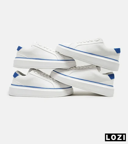 کفش اسنیکرزمردانه سفید آبی PULL & BEAR