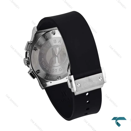 ساعت زنانه سیلور مشکی مهندسی Hublot-6784-G