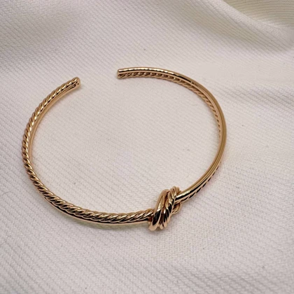 بنگل ژوپینگ مدل «گره عشق» (Love Knot) | بافت طنابی و فری‌سایز