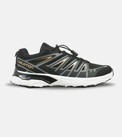 کفش کتانی بزرگ پا مشکی طلایی سفید Salomon X ULTRA