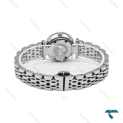 ساعت زنانه امپریو آرمانی مینی نقره ای صفحه سفید خطی Armani-6695-L