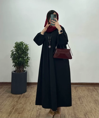 پیراهن مانتویی بلند کتان پنبه 3