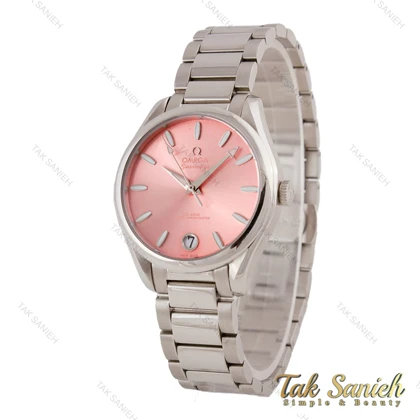ساعت امگا سیمستر زنانه استیل صفحه صورتی Omega-5700-L