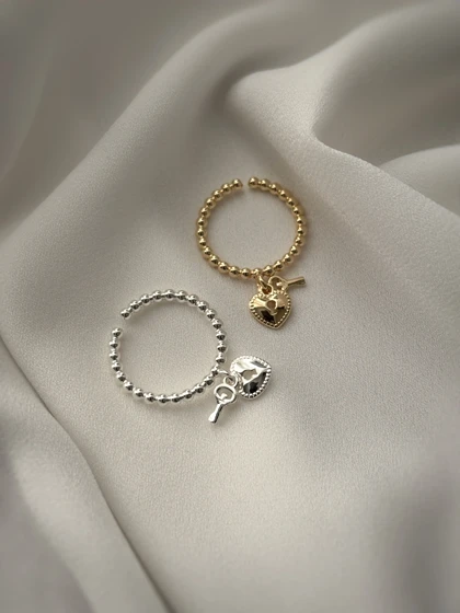 گردنبند و انگشتر قلب