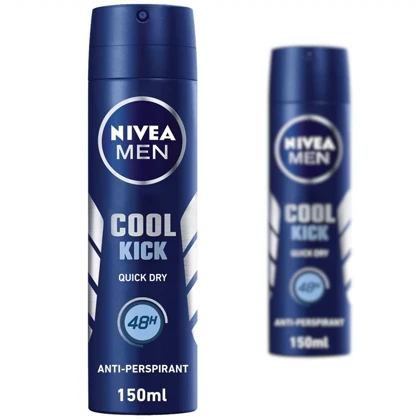 اسپری ضد تعریق مردانه نیوآ NIVEA MEN مدل 48H Cool Kick حجم 150ml
