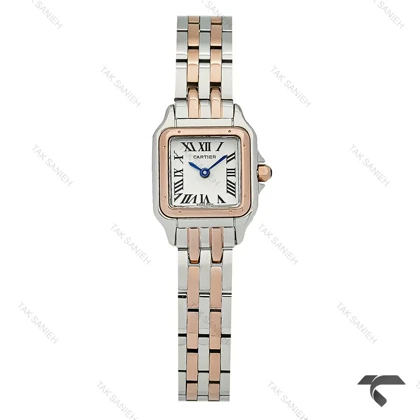 ساعت کارتیر پنته مینی زنانه دورنگ رزگلد Cartier-10629-L