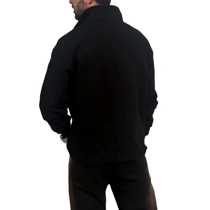 دورس مردانه یقه نیم زیپ سفید مشکی مدل جردن