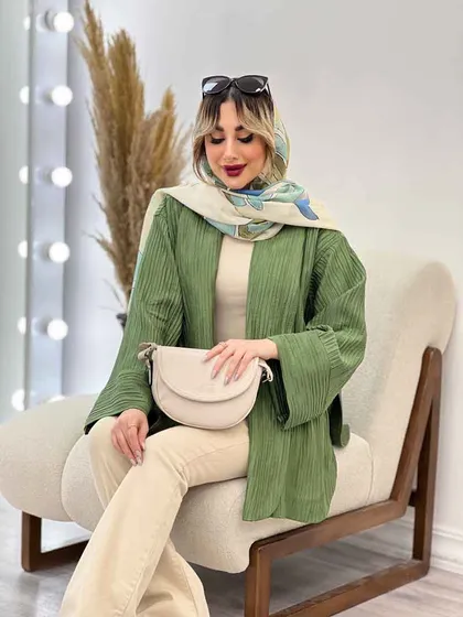 مانتو هلالی بغل چاک