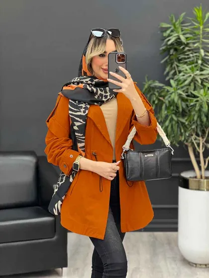 مانتو لینن کمر گت سر شانه پاگن