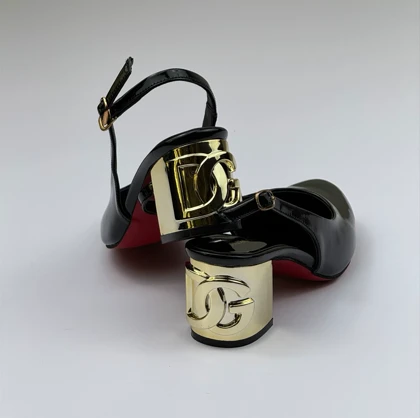 کفش پاشنه پهن D&G