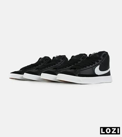 کفش کتانی ساق‌دار مردانه و زنانه مشکی سفید Nike Blazer Low 77 مدل 7465