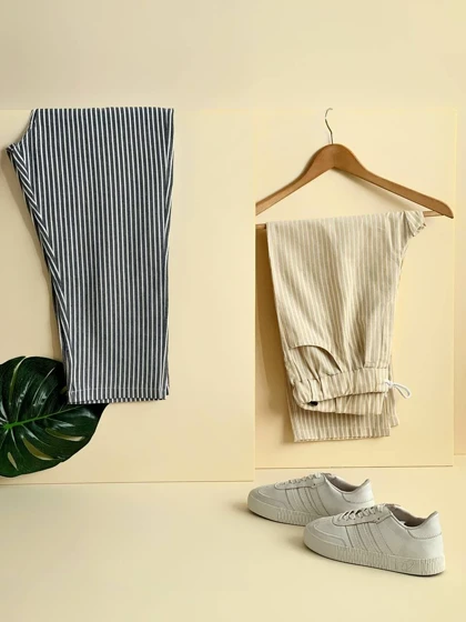 شلوار کنف راه راه کد 1937