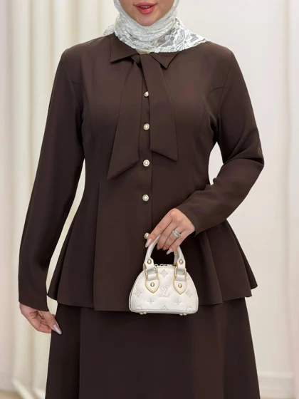 4070-شومیز و دامن هرمس