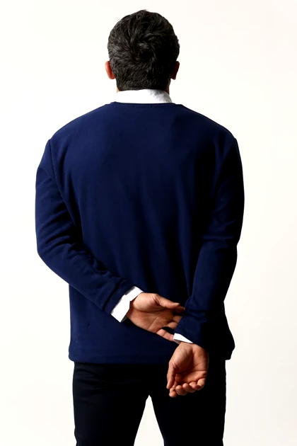 سلانیک آستین بلند یقه کشبافت مردانه