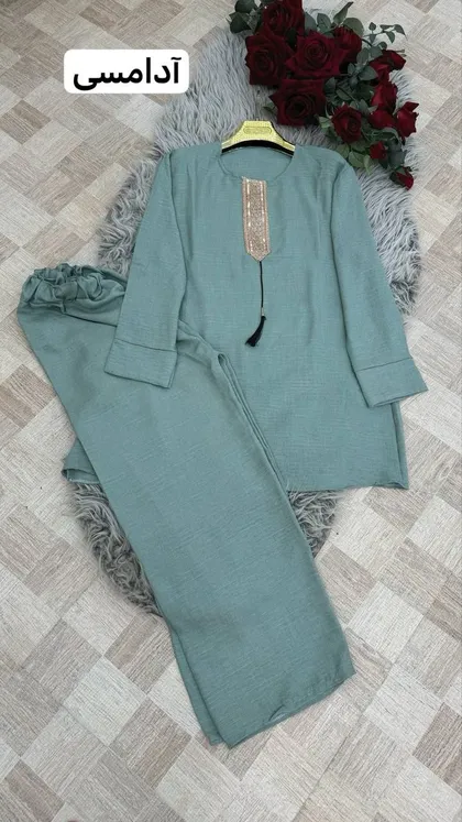 تونیک شلوار مژگان